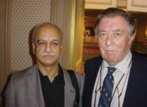 Professor Shak Quereshi with his colleague Mike