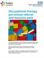The cover of the preschool pack produced by our occupational health team