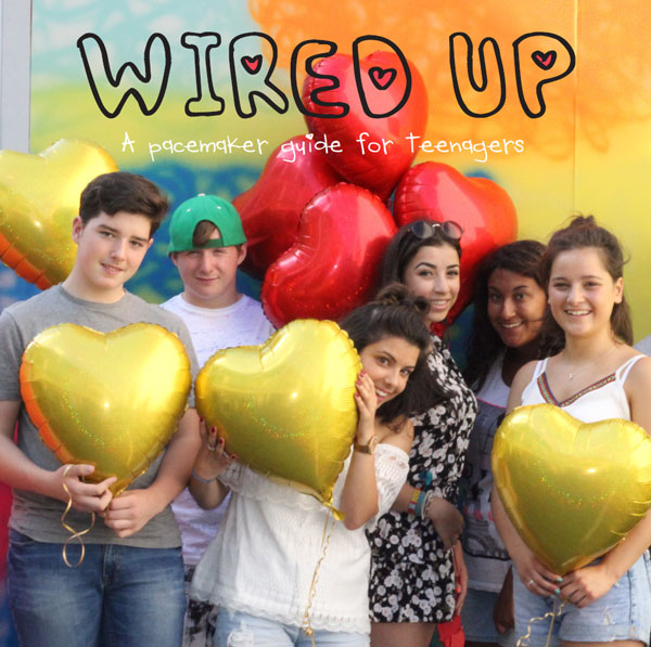 Front cover of Wired Up, a pacemaker guide for teenagers