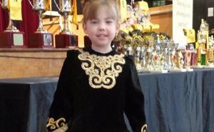Molly in her dancing costume