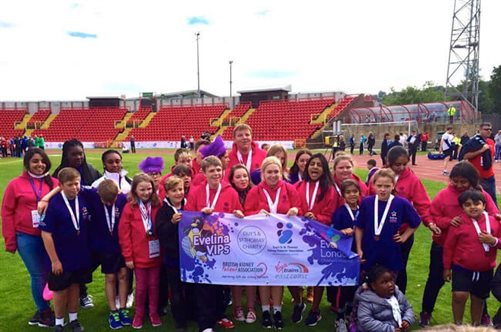 Evelina London VIPs at the British Transplant Games