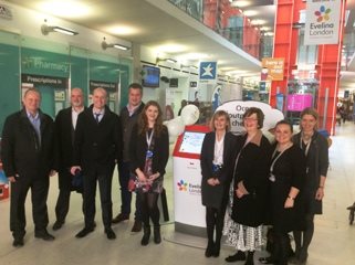 Staff in Evelina London atrium