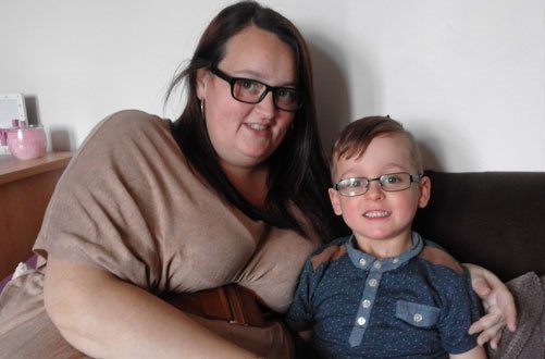 Megan Rigby and son Ethan Rigby
