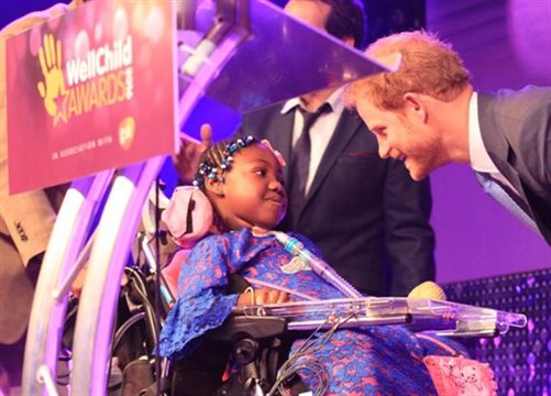 Myzat meets Prince Harry at WellChild Awards