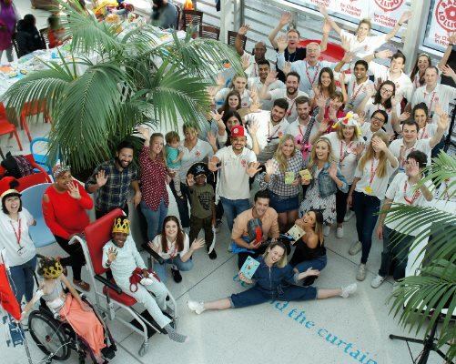 Radiololliop celebrating 10 years of broadcasting at Evelina London.
