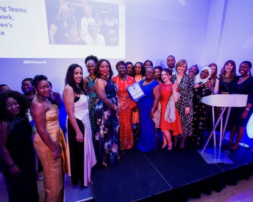 Evelina London community nursing team at the Journal of Health Visiting Awards