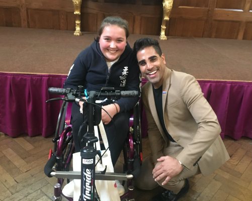 Isabelle Everest and Dr Ranj at the Evelina London Inspiring Youth Conference