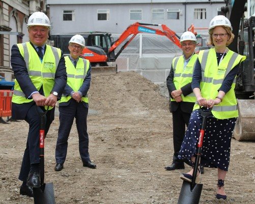 Ian Abbs, Guy&amp;#39;s and St Thomas&amp;#39; CEO, Marian Ridley, Director of Evelina London, Hugh Taylor, Guy&amp;#39;s and St Thomas&amp;#39; Chairman, Alastair Gourlay Director of Essentia