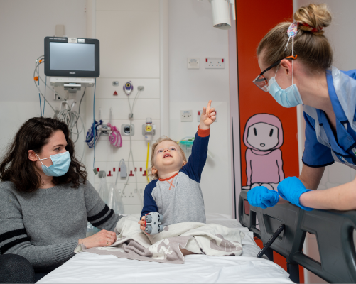 Family receiving care at our Emergency department