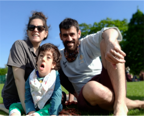 Family supported by accommodation at Ronald McDonald House