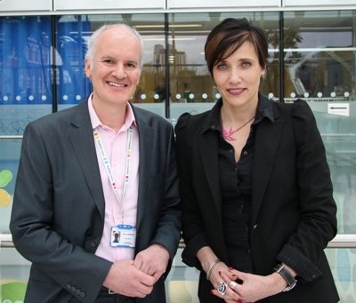 Professor Paul Gringras and Professor Tanya Byron at the launch of the sleep app