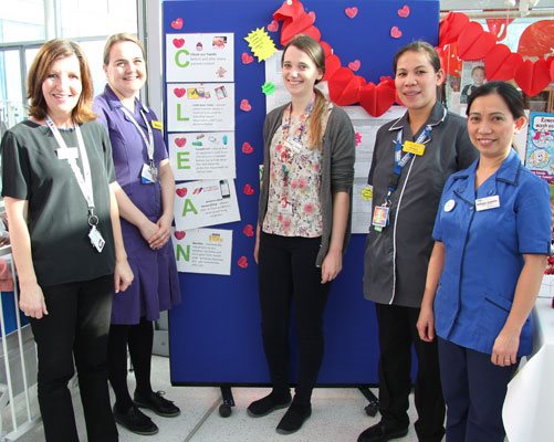 Evelina London infection prevention and control staff.