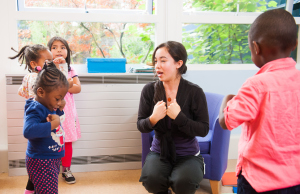 Speech and language therapy session at Mary Sheridan Centre