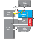 Map to ENT services at St Thomas'