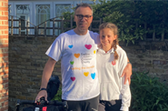 Father cycles 1,000 miles to thank Evelina London for saving his daughter's life