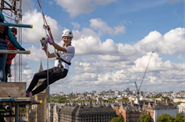 Thrill-seeking teen abseils to thank hospital