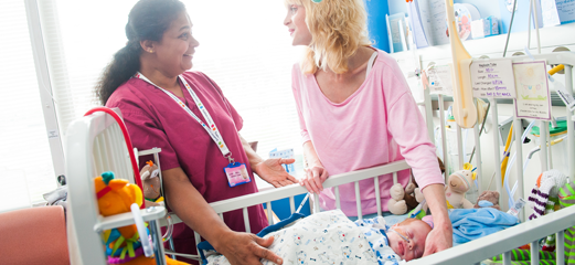 Mum and nurse and Evelina London SCBU